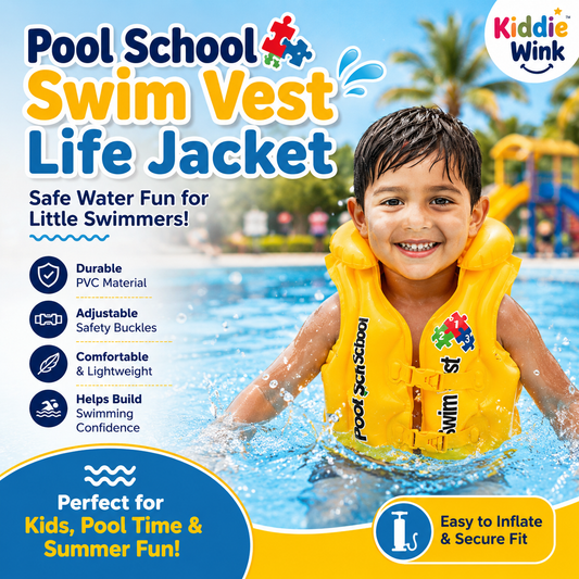 Pool School Swim Vest Life Jacket For Kids