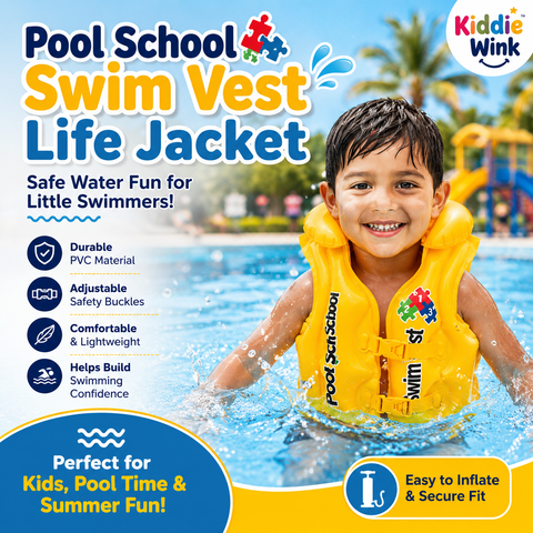 Pool School Swim Vest Life Jacket For Kids