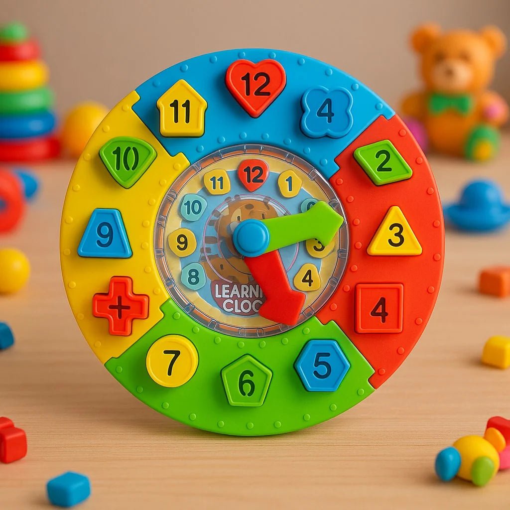 Interactive 3 - in - 1 Clock Game – Shapes, Maze & Time Play - KiddieWink - Gifts They'll Love