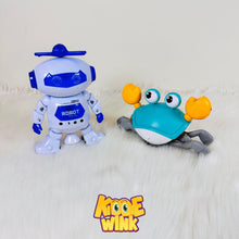 Dancing Robot & Crawling Crab Lightning & Musical Toys For Kids