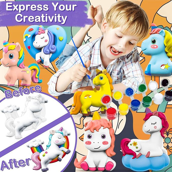 DIY Unicorn Mould & Paint Toy For Kids