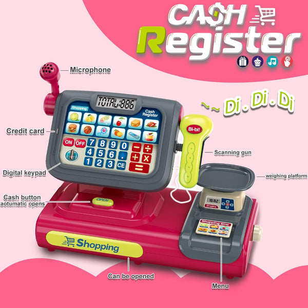 Shopping Cash Counter Calculator Play Set