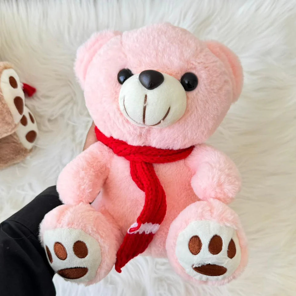 Cute & Soft Muffler Teddy Bear Plush Toy – image 2 – KiddieWink