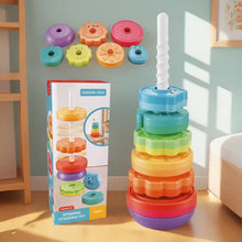 Rainbow Spin & Stack Rings – Fun Sensory Toy