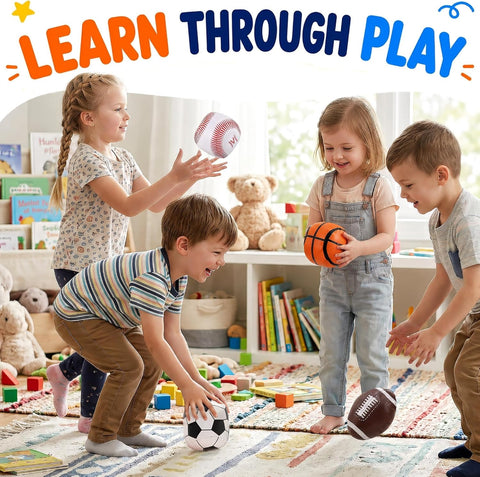4-in-1 Kids Play Soft Sports Ball Set