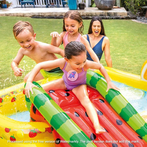 Tutti Frutti Kids' Adventure Inflatable Pool with Water Slide