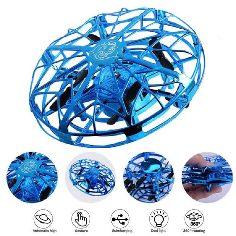 Mini Hand-Operated UFO Drone With Motion Sensors