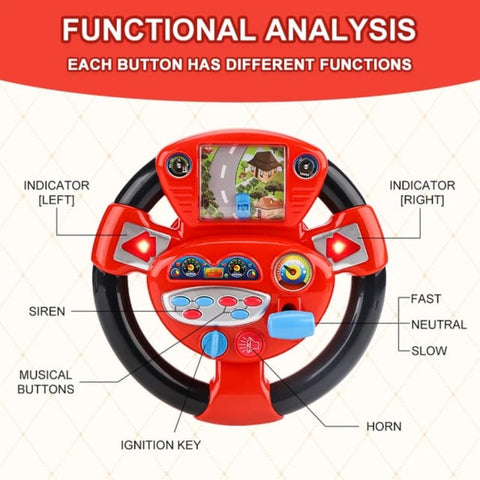 Musical Steering Wheel For Kids - KiddieWink - Gifts They'll Love