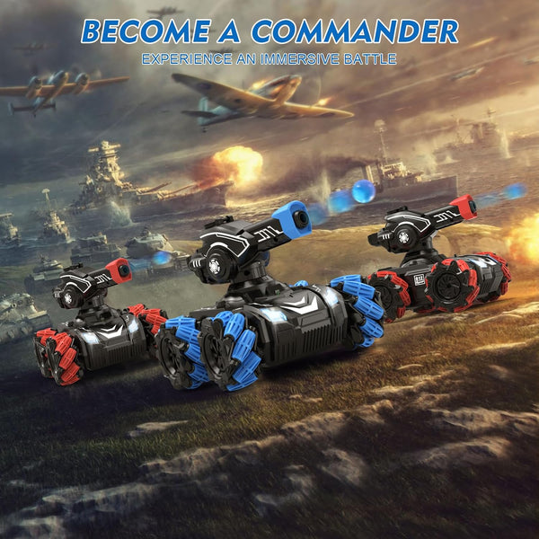 360° Rotating RC Spray Water Bomb Tank For Kids