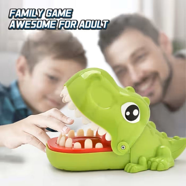 Green Hilarious Dinosaur Finger Biting Toy For Kids