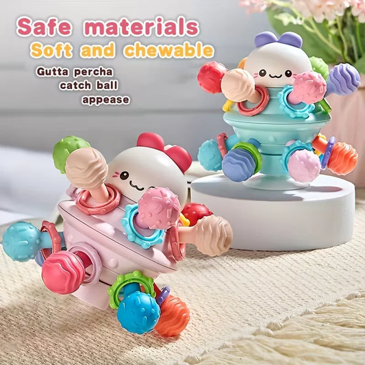 Multi-Texture Baby Rattle & Teething Toy