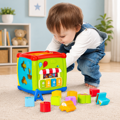 Huanger Fancy Cube Early Learning & Musical Activity Toy