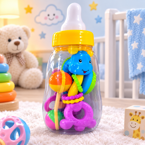 Happy Little Joy Baby Rattle Bottle