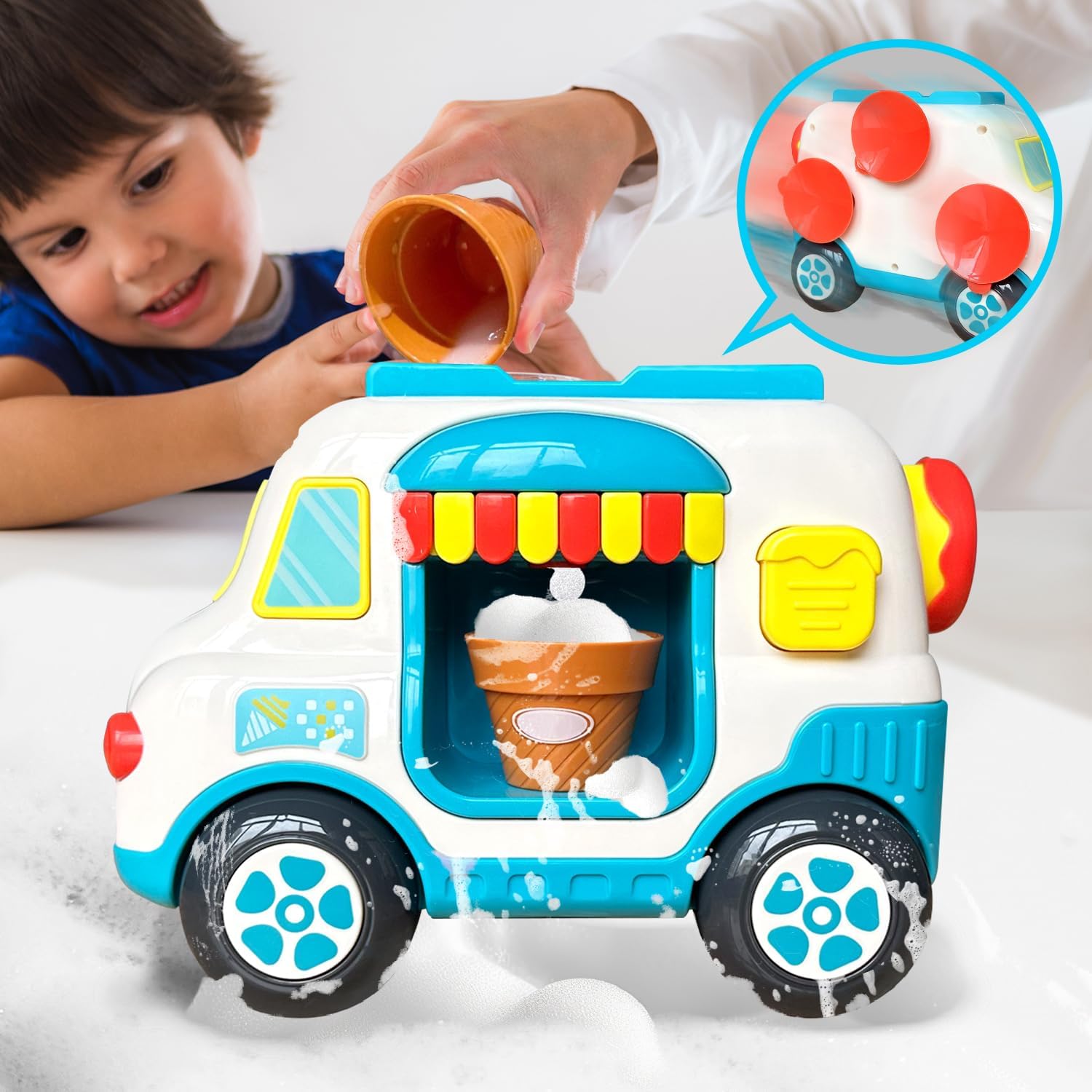 Funny Baby Bus Bubble Bath Toy - KiddieWink - Gifts They'll Love