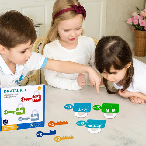 Montessori Letter & Number Key Matching Game