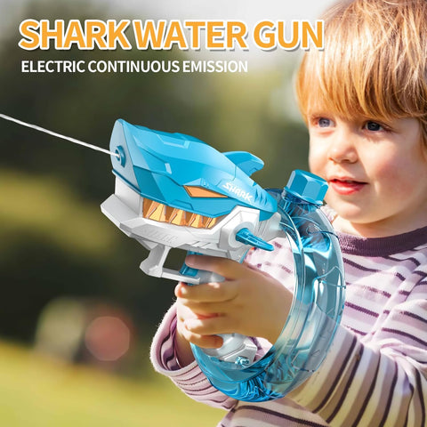 Shark Cartoon Electric Water Gun Toy - KiddieWink - Gifts They'll Love
