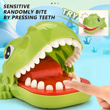 Green Hilarious Dinosaur Finger Biting Toy For Kids