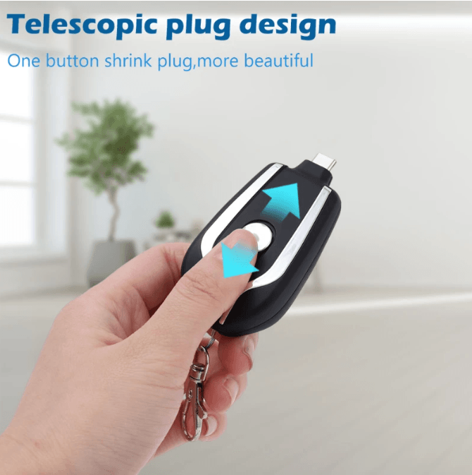 Portable Mini Keychain Power Bank (1500MAh) - KiddieWink - Gifts They'll Love