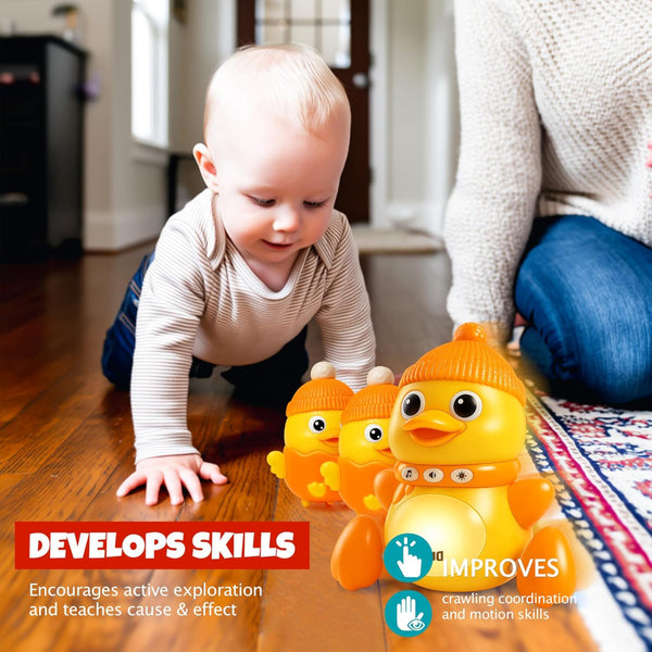 Musical Swinging Duck Toy – Soothing & Fun