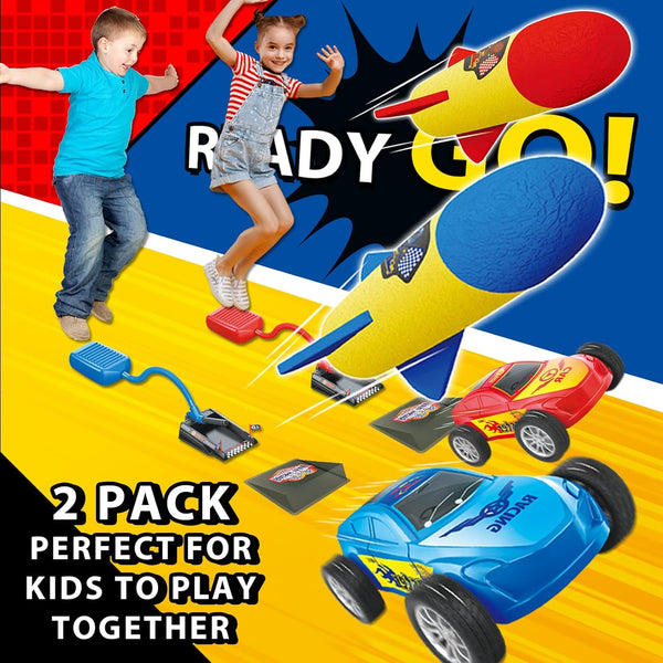 2 In 1 Rocket & Racer Car Toy For Kids