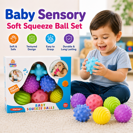 Baby Sensory Soft Squeeze Ball Set