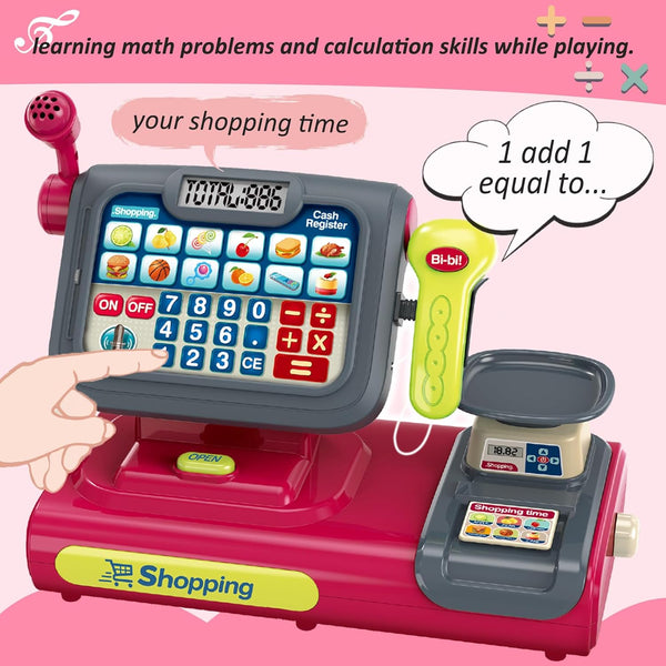 Shopping Cash Counter Calculator Play Set