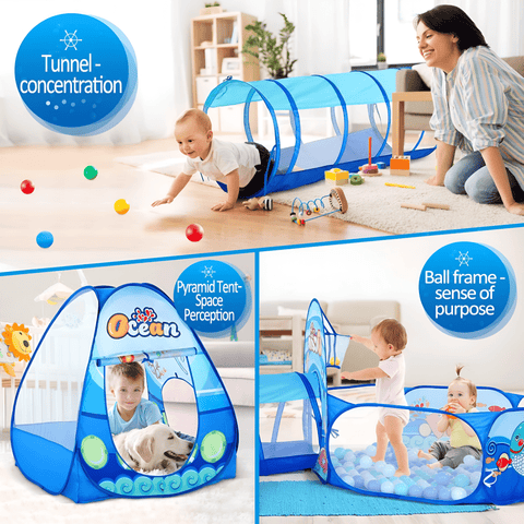 Ball Pool Tent & Tunnel House For Kids - KiddieWink - Gifts They'll Love