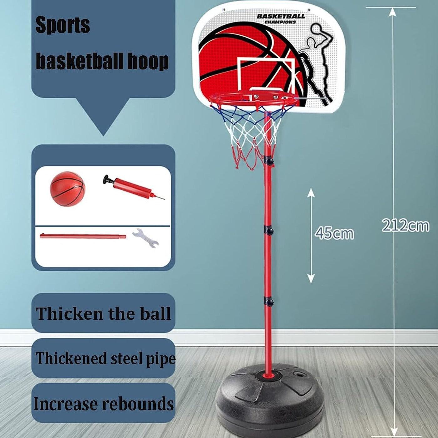Children's Height Adjustable Basketball Stand Indoor Activity Toy - KiddieWink - Gifts They'll Love