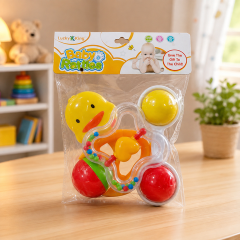 First Play Baby Rattle Toys Set (Pack of 4)