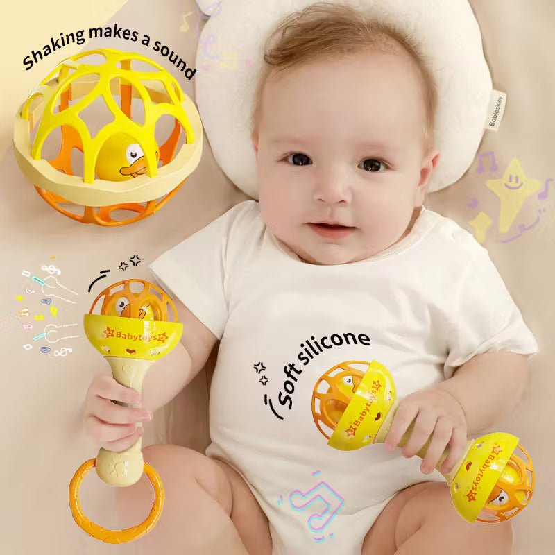 Cute Shape Baby Soft Silicon Teether (Pack Of 3) - KiddieWink - Gifts They'll Love