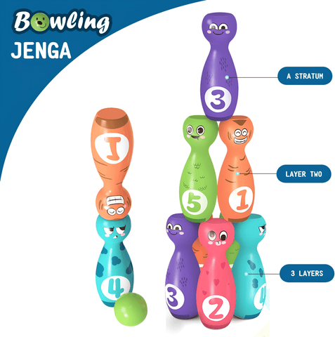 Cute Expression Bowling Game Toy For Kids - KiddieWink - Gifts They'll Love