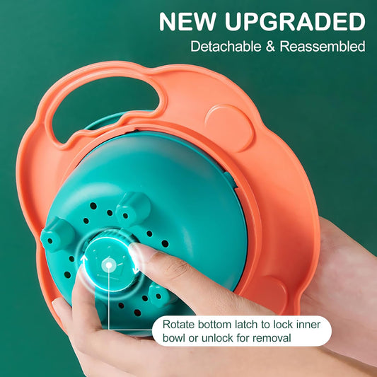 360 Degree Rotate Spill Proof Bowl