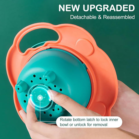 360 Degree Rotate Spill Proof Bowl