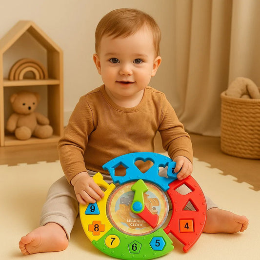 Interactive 3 - in - 1 Clock Game – Shapes, Maze & Time Play - KiddieWink - Gifts They'll Love