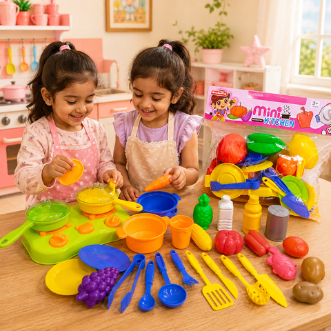 Little Chef Mini Kitchen Cooking Play Set