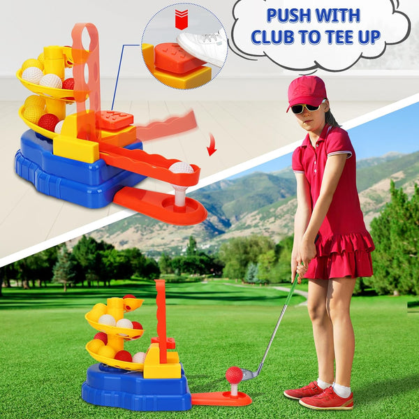 Indoor & Outdoor Golf Clubs Toy Set for Kids