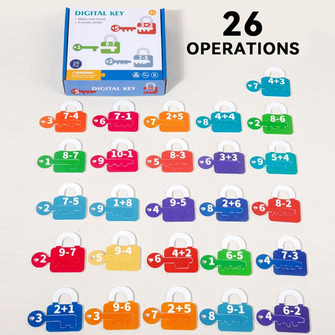 Montessori Letter & Number Key Matching Game