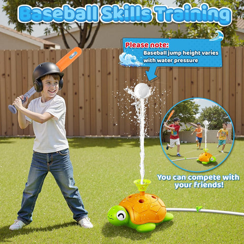 Interactive 4 in 1 Turtle Sprinkler Water Play