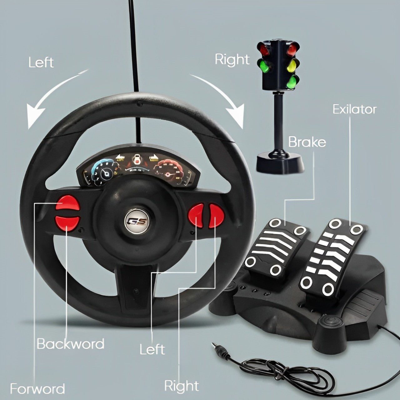 Pedal Steering Wheel Gravity Induction Drift RC Car - KiddieWink - Gifts They'll Love