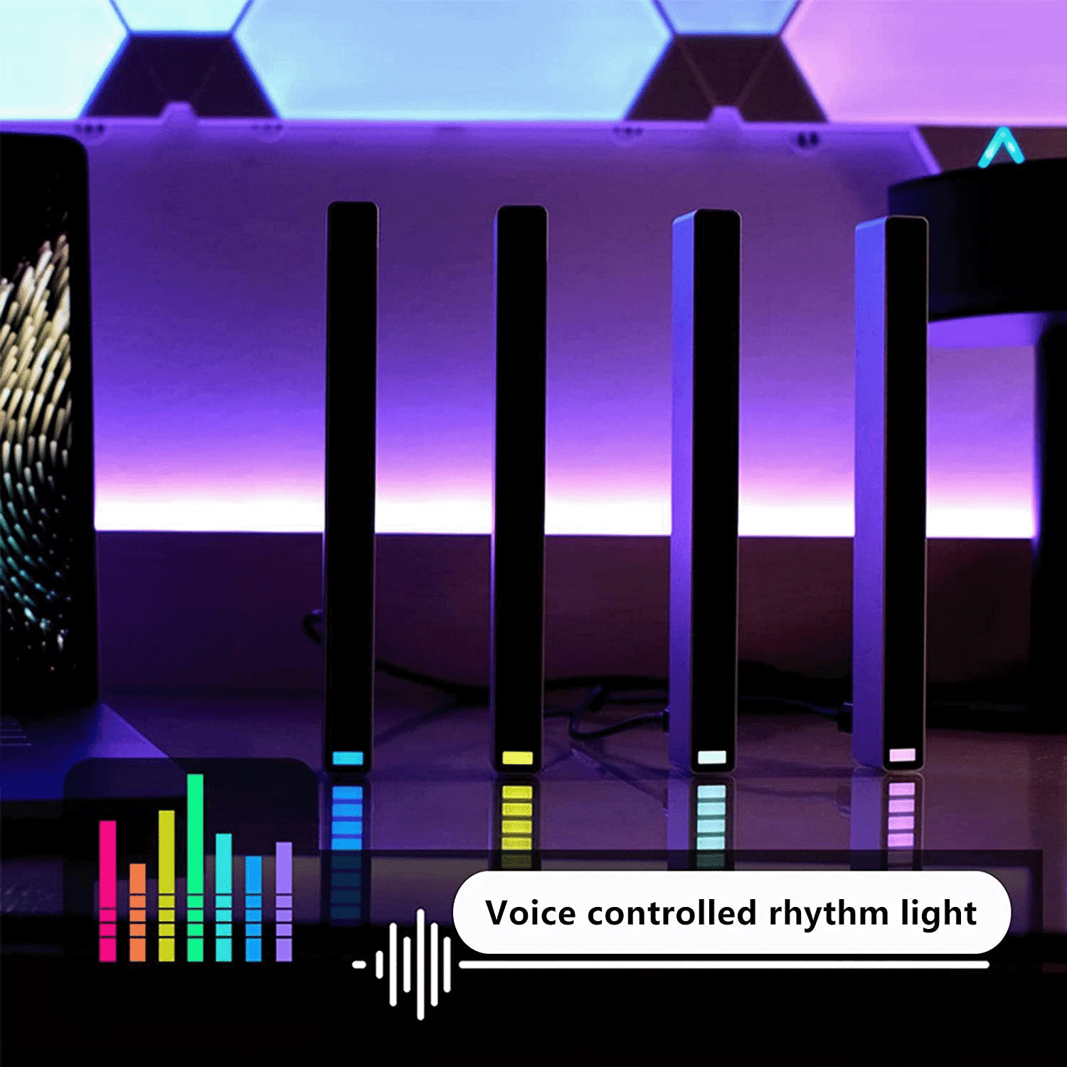 Multifunctional RGB Music Rhythm Level Indicator Bar Lights - KiddieWink - Gifts They'll Love