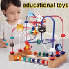 Animal & Fruit Educational Wooden Bead Maze Toy