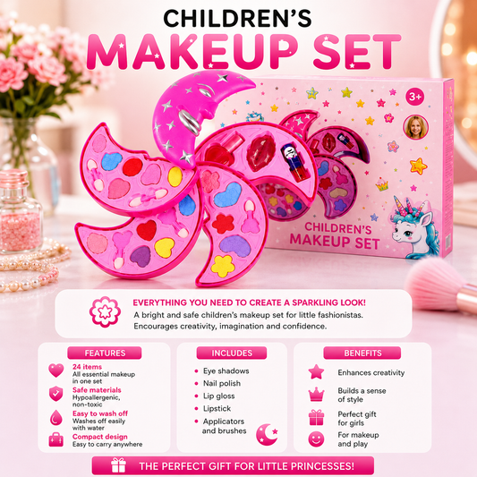 Moon Cosmetics Crescent Shaped Makeup Set