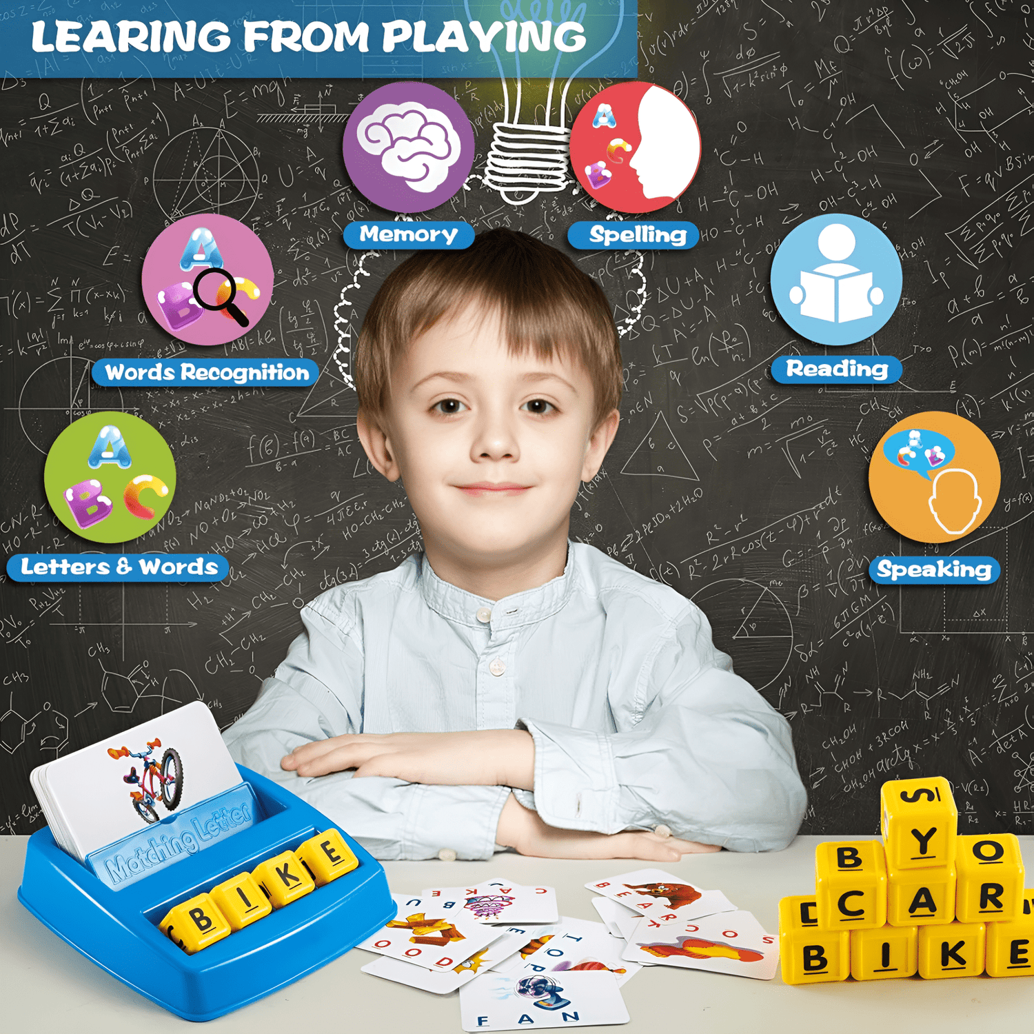 Learning Matching Alphabets Letter Cube Toy - KiddieWink - Gifts They'll Love