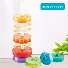 Rainbow Spin & Stack Rings – Fun Sensory Toy