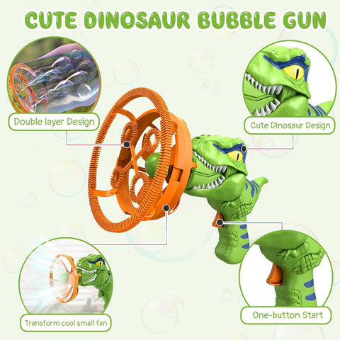 Royal Dino Borbulhando Bubble Gun Toy