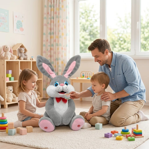 Happy Hops Rabbit Plush Toy for Kids (30 CM)