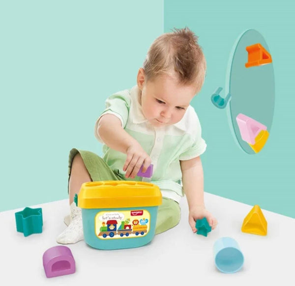 Huanger Babys First Alphabet Block Shape Sorting Blocks