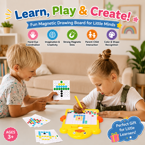 Cute Duck Montessori Magnetic Drawing Board Toy