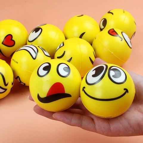 Happy Emoji Foam Squeeze Balls For Kids