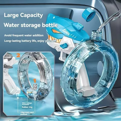 Shark Cartoon Electric Water Gun Toy - KiddieWink - Gifts They'll Love